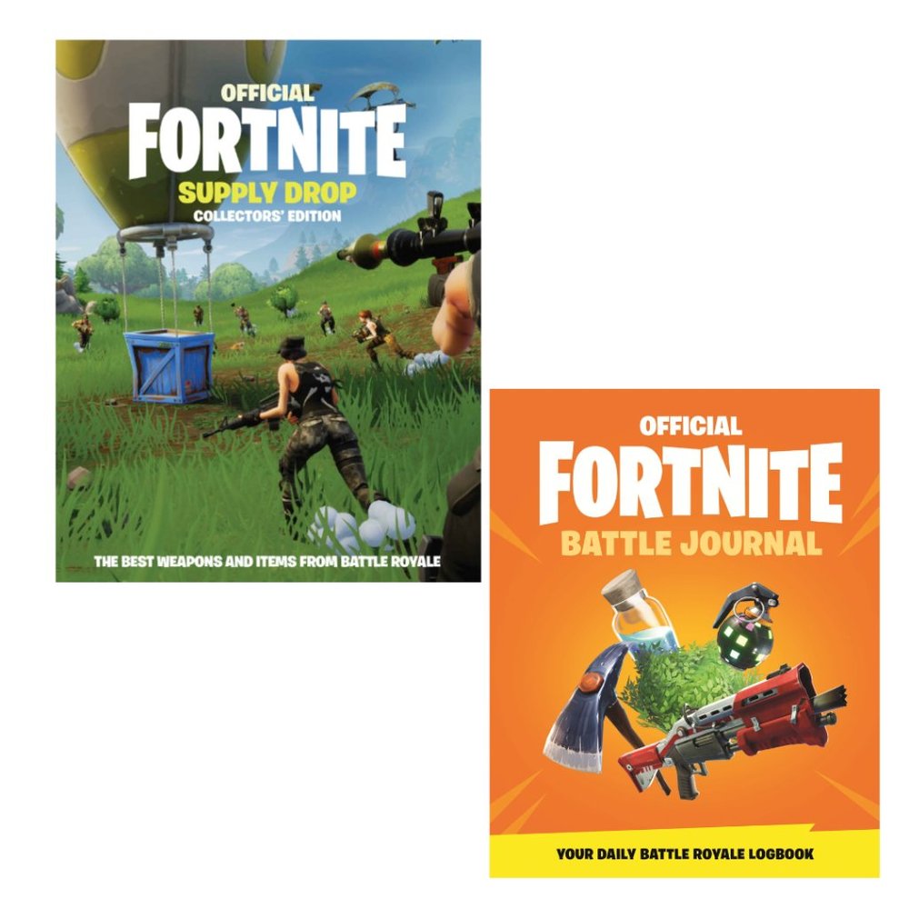 New. Set of FORTNITE BOOKS : Battle Journal & Supply Drop Collector Edition
